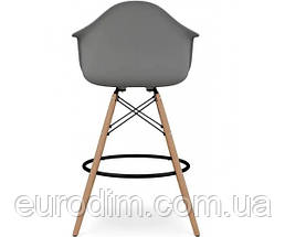 Стілець Тауер Вуд Eames барний високий темно-сірий, фото 2