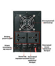 Джерело безперебійного живлення SD-500S (ДБЖ(UPS)) 300W під зовнішні акумуляторні батареї, фото 5