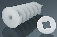 Дюбель Ejot Изоспираль спиральный вкручиваемый 50 мм для пенопласта и минеральной ваты в упаковке 10 штук