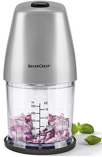 Подрібнювач чопер Silver Crest SMZ 260 I2 Silver (овочі, зелень, цибуля, горіхи та кубики льоду) Німеччина