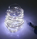 Гірлянда світлодіодна нитка "крапля роси" 20м 200 LED від USB холодний білий, фото 2
