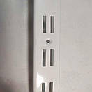 Рейка подвійна настінна  біла 2м (1,2мм) напрямний торговий профіль, фото 7