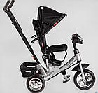 Велосипед дитячий триколісний Best Trike 6588/77-607 колеса піна 25/20 см, музична фара USB, чорний, фото 5