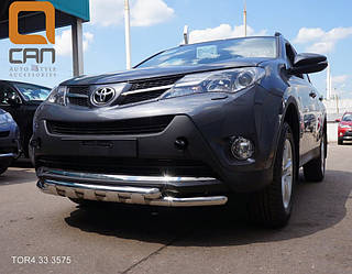 Захист переднього бампера, кенгуруятник (подвійний вус) Toyota Rav 4 2013+