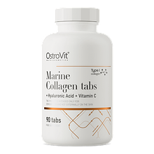 Колаген OstroVit Marine Collagen with Hyaluronic Acid and Vitamin C 90 tabs