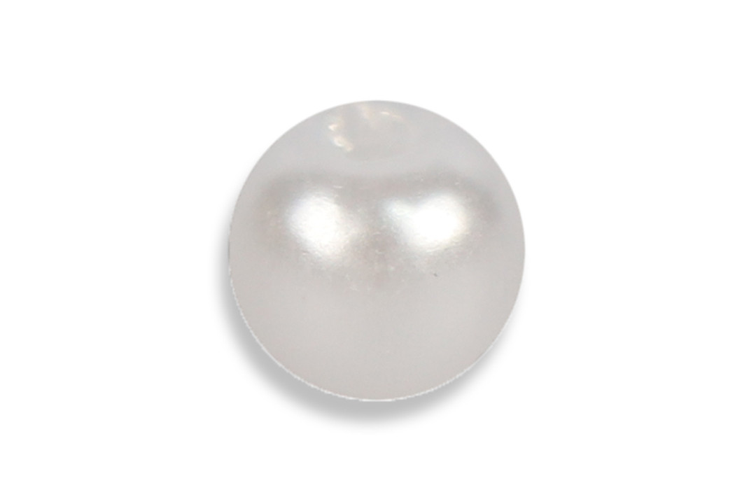 Бусина Перлина, 6 мм, білий, фото 1