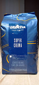 Кава натуральна в зернах Lavazza Super Crema 60% арабіки 40% робусти 1 кг