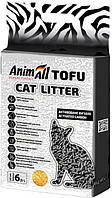 Наполнитель для кошачьего туалета AnimAll Tofu Activated Carbon соевый, с активированным углем 2.6 кг (6л)