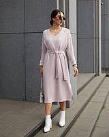 Тепле пряме плаття ангора пудра люрекс Польща