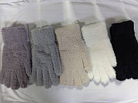 Жіночі ангорові одинарні рукавиці ,травка, жіночі теплі рукавички м'які