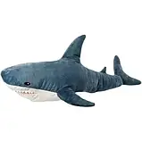 Подушка-іграшка акула дитяча Сіра (100 см)|М'яка іграшка для дітей домашня іграшка, фото 9