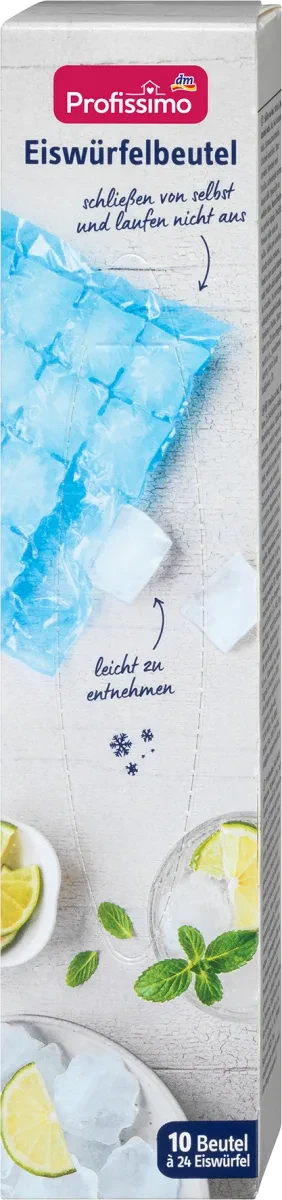 Пакети для приготування льоду Profissimo Eiswürfelbeutel, 10х24 шт.