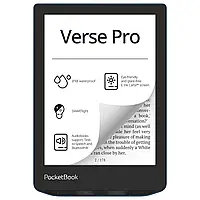 Электронная книга PocketBook 634 Verse Pro Azure (PB634-A-CIS)