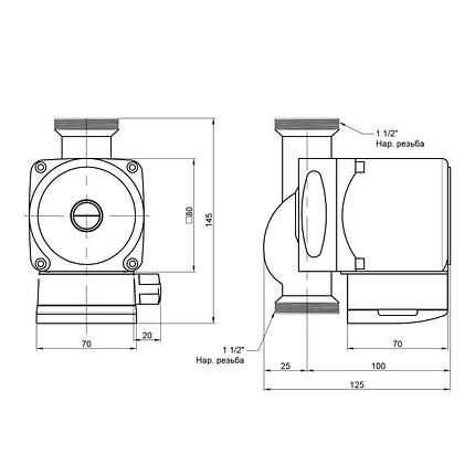 Насос Grundfos Icma 25/60 NoP321, фото 2