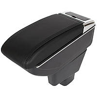 Suzuki SX4 2006 - подлокотник с ящиком для хранения ЧЕРНАЯ ЭКО КОЖА + установочный комплект