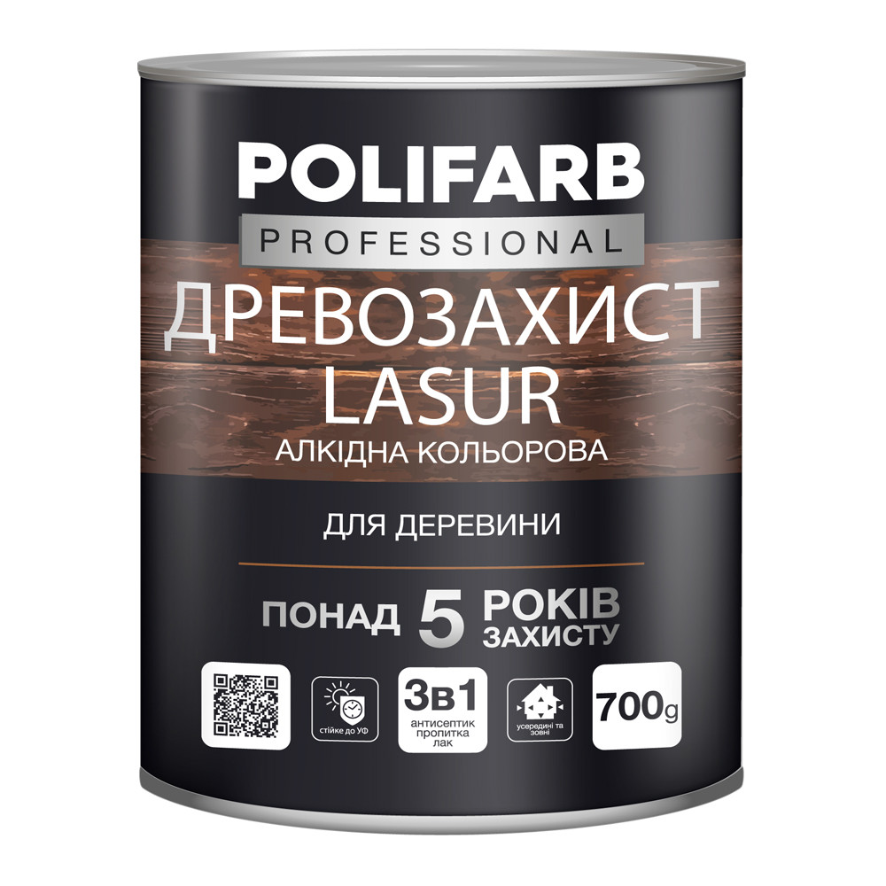 Алкідний кольоровий лак, 2,2 кг (золота сосна, полісандр, каштан, темний дуб, тік, горіх)