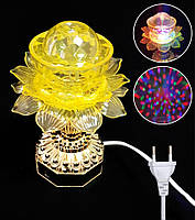 Нічник-проектор в розетку "Кубок", динамічний + статичний режим, 220V, мультиколор