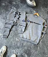 Мужской утепленный спортивный костюм BMW Motorsport XS, Серый