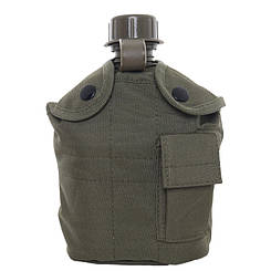 Фляга пластикова US 1L з котелком Olive