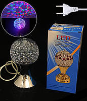 Нічник-проектор в розетку "Кубок", динамічний + статичний режим, 220V, мультиколор Бульбашка