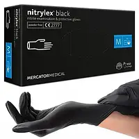 Нитриловые перчатки Nitrylex®, прочность 3.7 г. - PF Black - Чорные (100 шт)