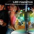 Мікрофон для караоке Promate VocalMic Bluetooth, 2xAUX, LED Black (vocalmic.black), фото 9