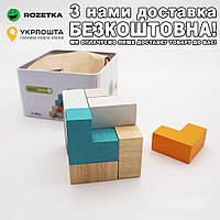 Міні ігри для подорожей 3D puzzle Куб 9 деталей Різнокольоровий