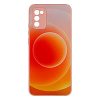 Чехол Glass TPU Prism Circles for Samsung Galaxy A02s Цвет 1, Orange-Yellow