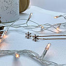 Срібні сережки жіночі позолочені "Сніжинки" Сережки протяжки зі срібла Прикраси срібло, фото 2