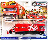 Машинки Hot Wheels Premium - Alfa Romeo 155 V6 TI & Fleet Flyer - 2023 Team Transport (#53) - Car Culture -