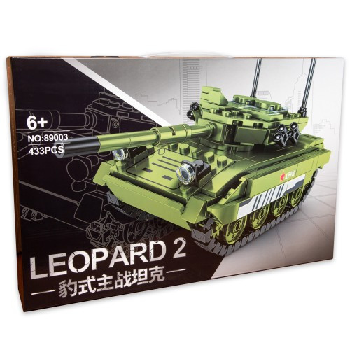 Дитячий блоковий конструктор Танк "Leopard 2" 433 деталей || Конструктор для дітей