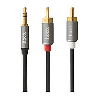 Aux Hoco UPA10 Lotus Double RCA Audio 3.5 mm Цвет Серый