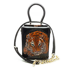 Сумка жіноча шкіряна "Тигр" Silver Taurus 7699.