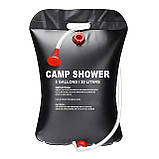 Літній польовий душ для походу, дачі та кемпінгу CAMP SHOWER 20 л, фото 2