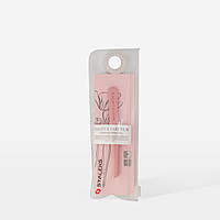 Пинцет для моделирования бровей Staleks Beauty & Care 11 Type 3 скошенный широкие ручки, розовый