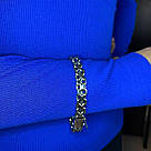 Масивний чоловічий срібний браслет венеціанського плетіння "Гетьман" Браслет для чоловіків зі срібла, фото 4