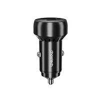 Автомобільне ЗУ TC0014-BK, 2 порти, 60Вт, QC3.0+PD, чорний
