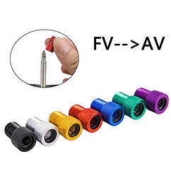 Перехідник для вентиля велосипеда з Presta на Shrader ZJT-001