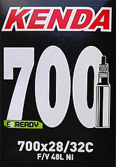 Камера велосипедна Kenda 700 x 28C/32C (28/32-622/630) FV Presta, вентиль 48 мм