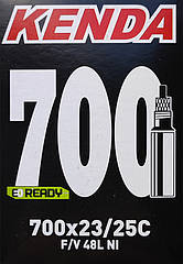 Камера велосипедна Kenda 700 x 23C/25C (23/25-622/630) FV Presta, вентиль 48 мм
