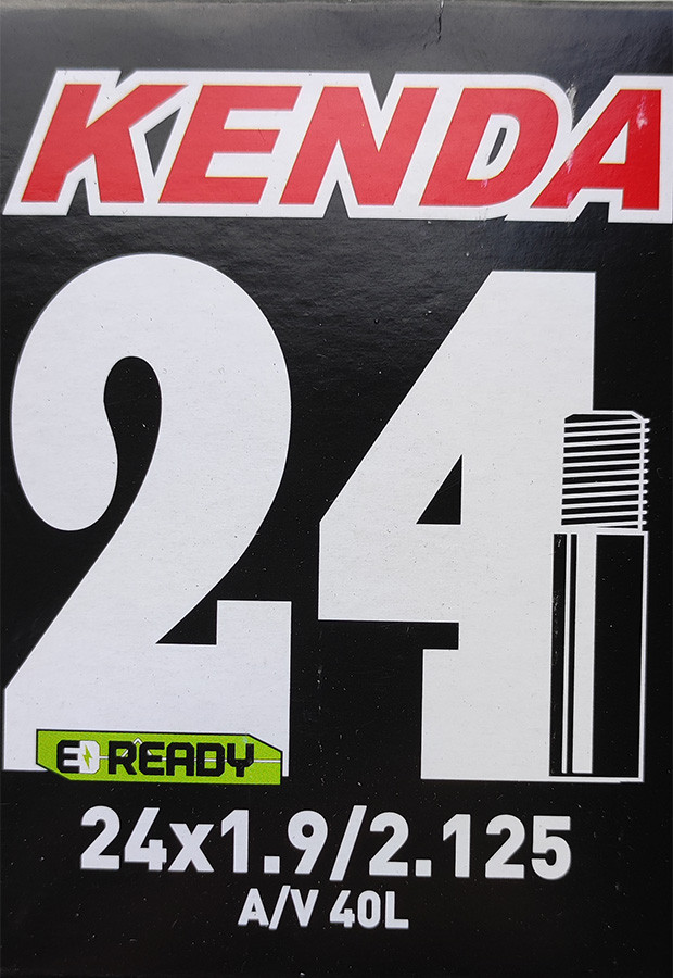 Камера велосипедна Kenda 24 x 1,90 / 2,125 AV вентиль 40 мм, у коробочці