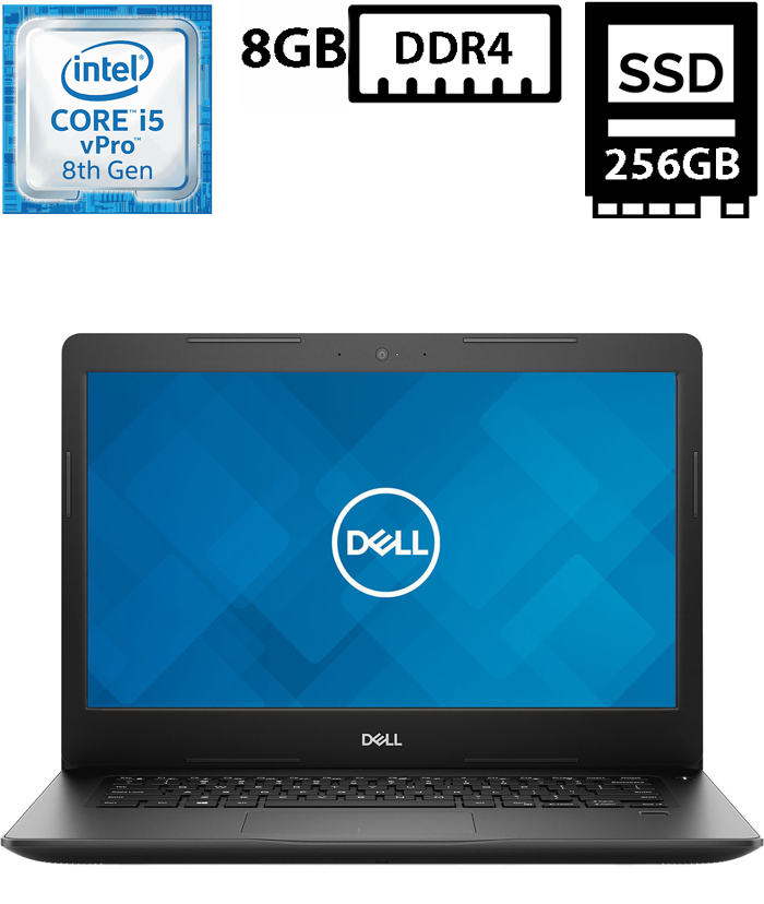 Ноутбук Dell Latitude 3490/14”IPS(1920x1080)/Intel Core i5-8250U 1.60GHz/8GB DDR4/SSD 256GB/Intel UHD Graphics 620/Camera, HDMI, фото 1