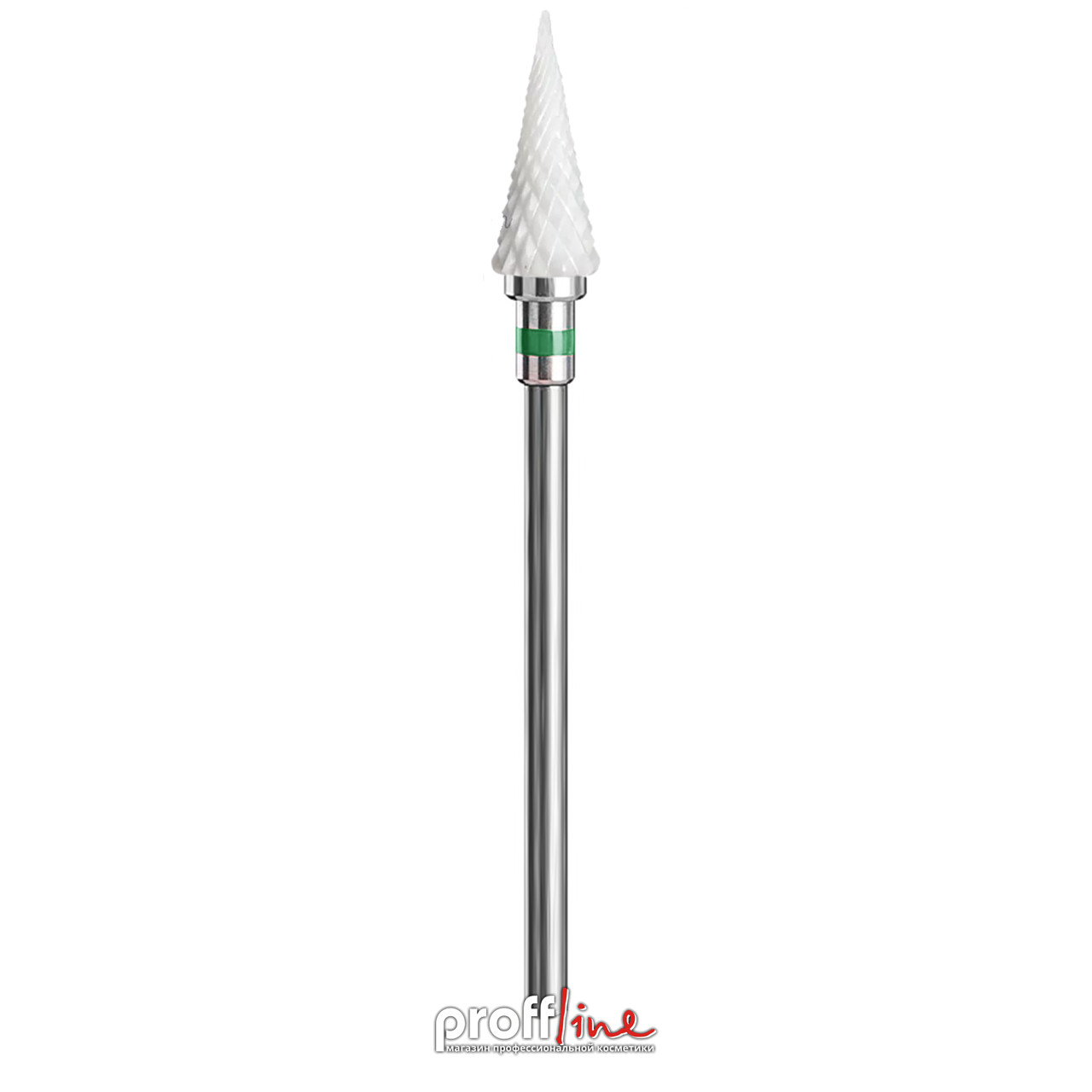 Фреза керамічна Конус гострий 6 мм (Зелена), фото 1