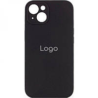 Чехол Silicone Case Full Size with Frame для iPhone 15 Plus Цвет 18.Black