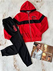 Спортивний костюм для хлопчика Красно-Чорний 3015 Sincere, Красный, Мальчик, Весна Осень, 134 152