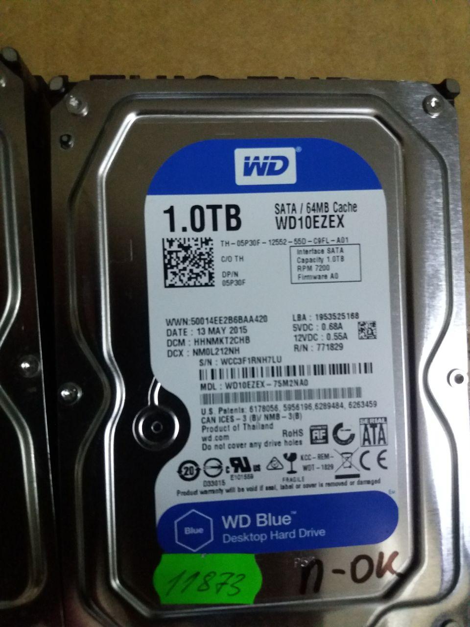 Жесткий диск HDD 3,5 ,WD WD10EZEX 1Tb SATA 3 - фото 1 - id-p1956161644