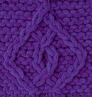 Пряжа Alize Puffy Fine 44 Фіолетовий (Пуффі Файн Алізе) для в'язання без спиць руками