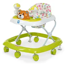 Ходунки дитячі Bambi M 3656-2 (музика, світло, ігрова панель, стопори, пластикові колеса)