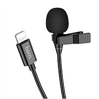 Микрофон петличка для телефона Hoco L14 iP lavalier Black