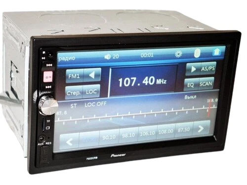 Автомагнітола 7022 7" 2DIN USB роз'єм AVI, MPEG, WMA, MP3, MP4 чорний, фото 1